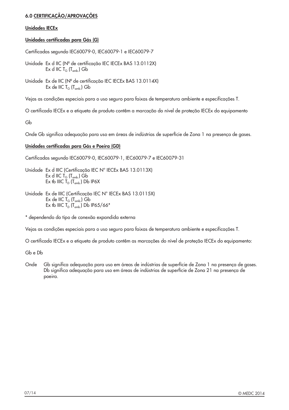 MEDC DB3B User Manual | Page 52 / 56