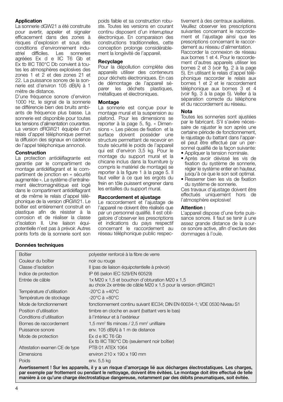 MEDC dGW 21 User Manual | Page 4 / 8