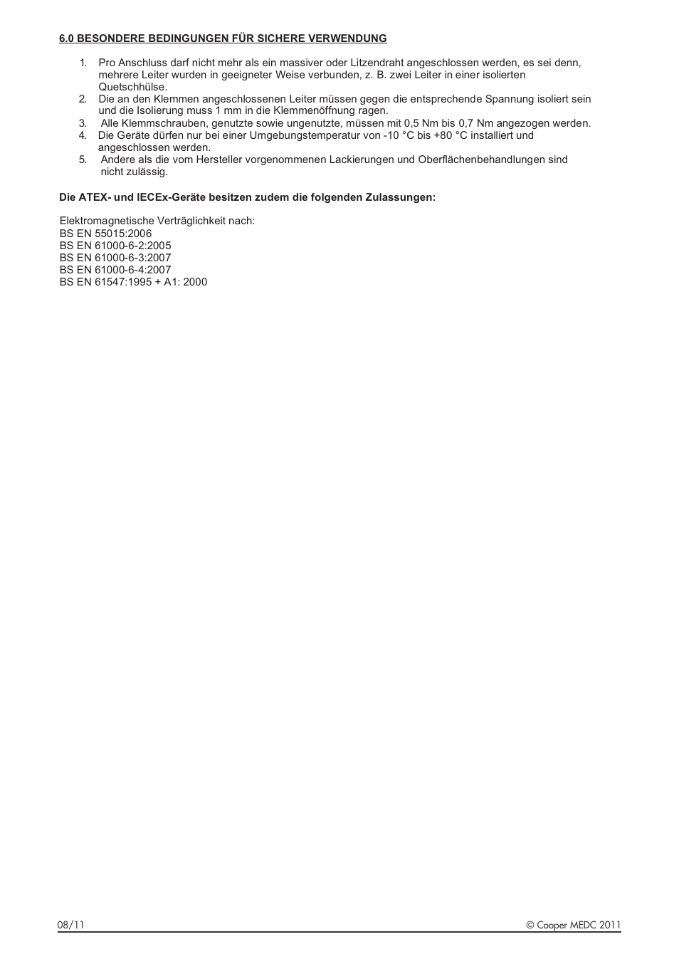 MEDC DB10 User Manual | Page 20 / 28