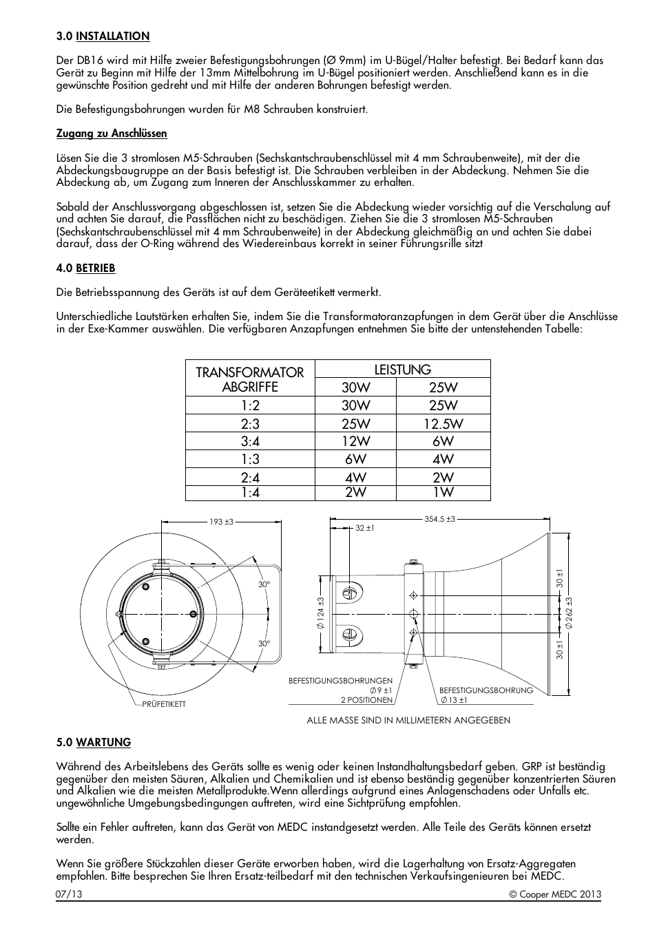 MEDC DB16 User Manual | Page 12 / 20