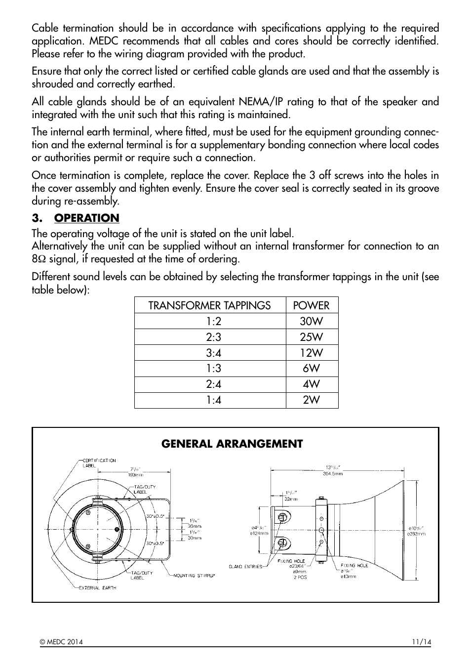 MEDC DB16 User Manual | Page 3 / 8