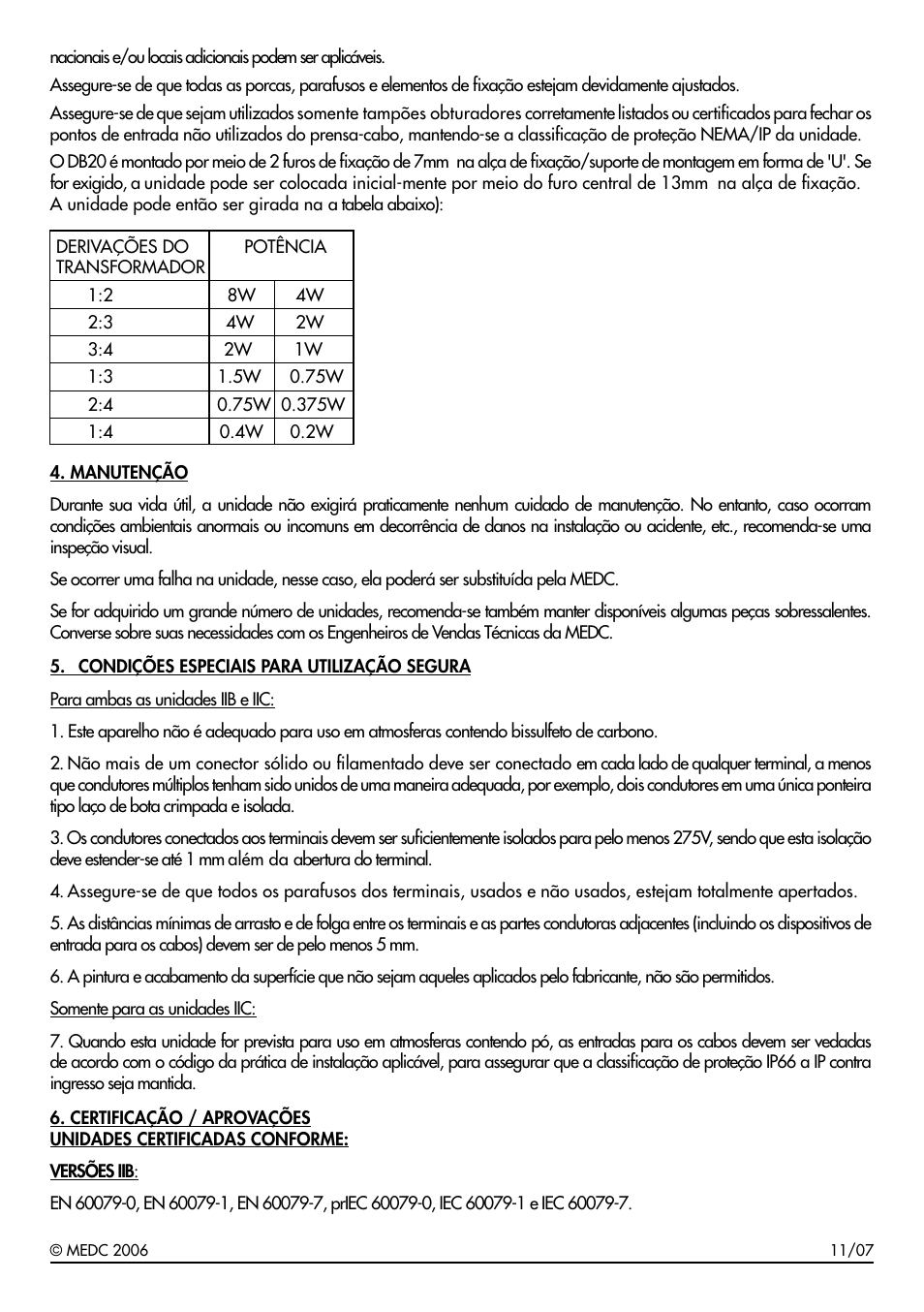 MEDC DB20 User Manual | Page 13 / 16