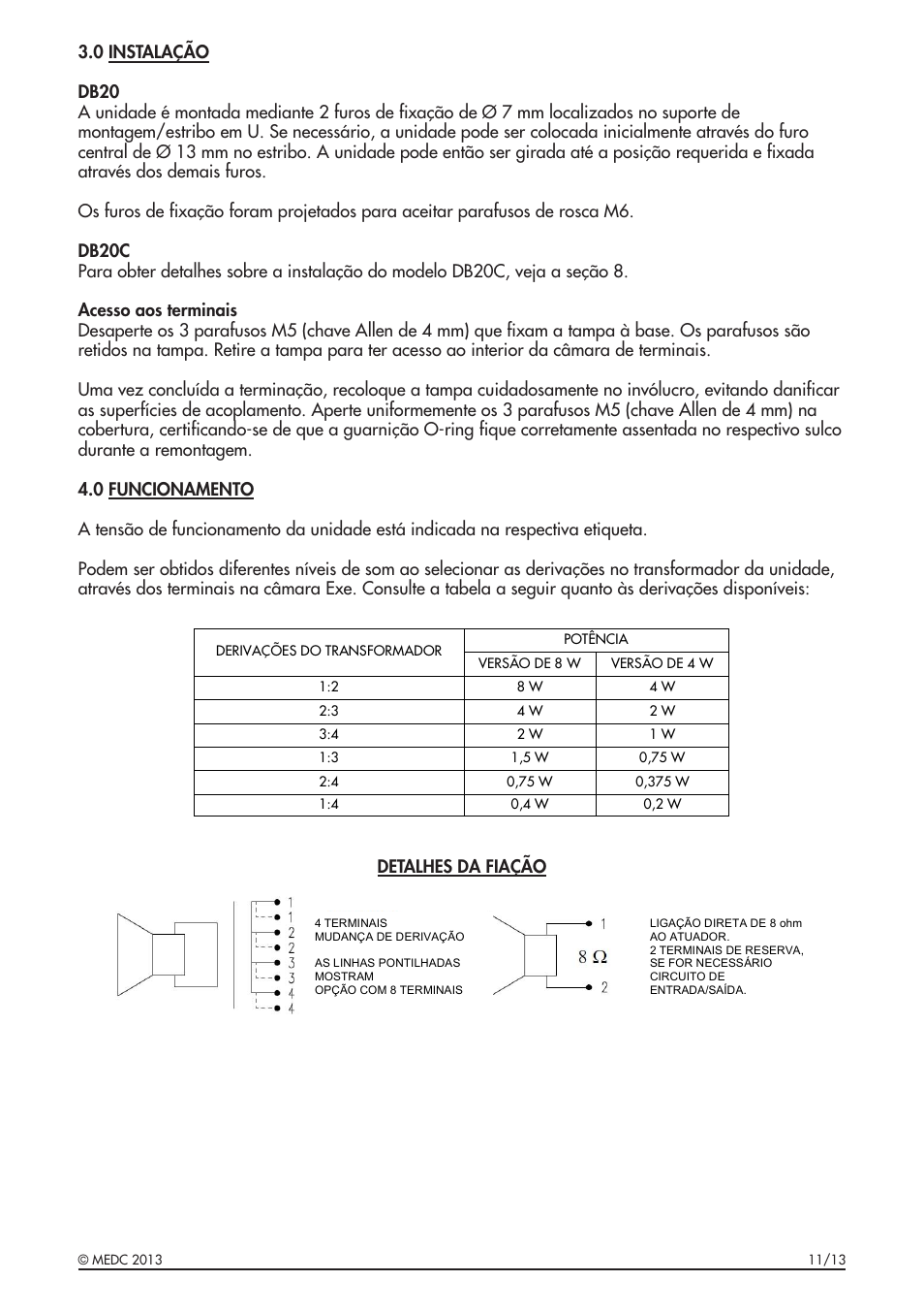 MEDC DB20C User Manual | Page 25 / 32