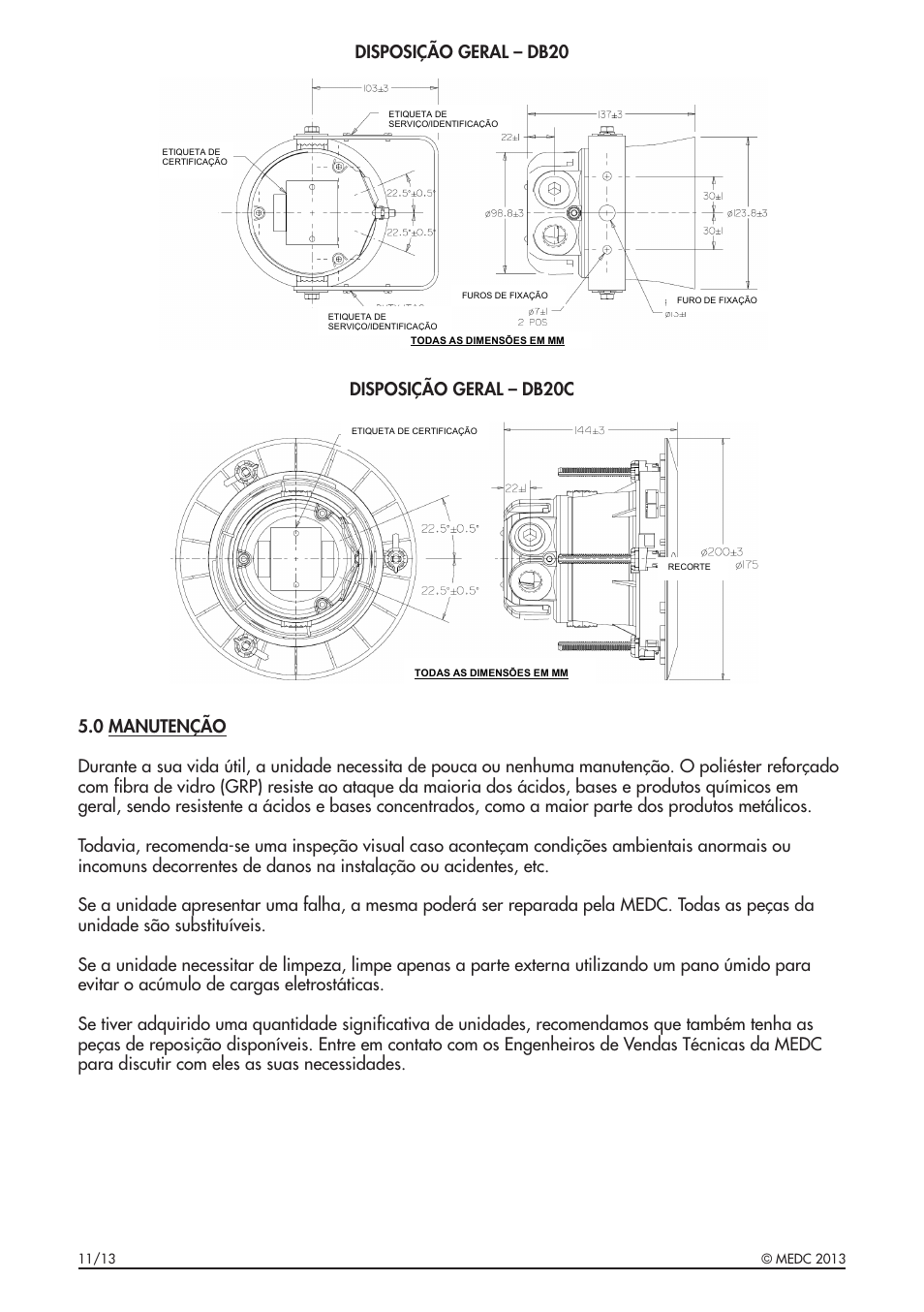 MEDC DB20C User Manual | Page 26 / 32