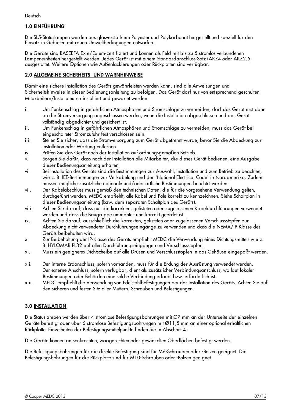 MEDC SL5 User Manual | Page 11 / 20