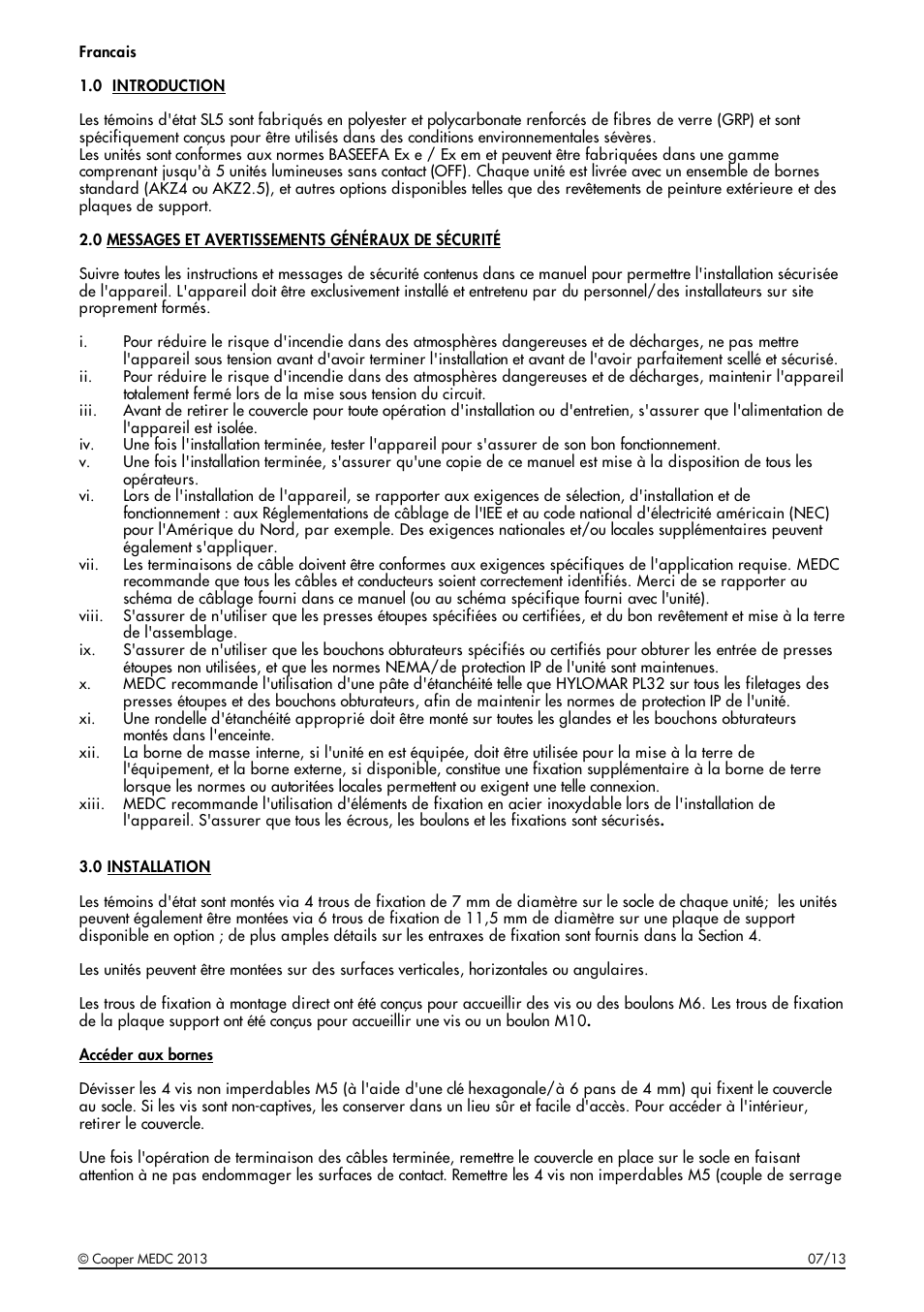 MEDC SL5 User Manual | Page 7 / 20