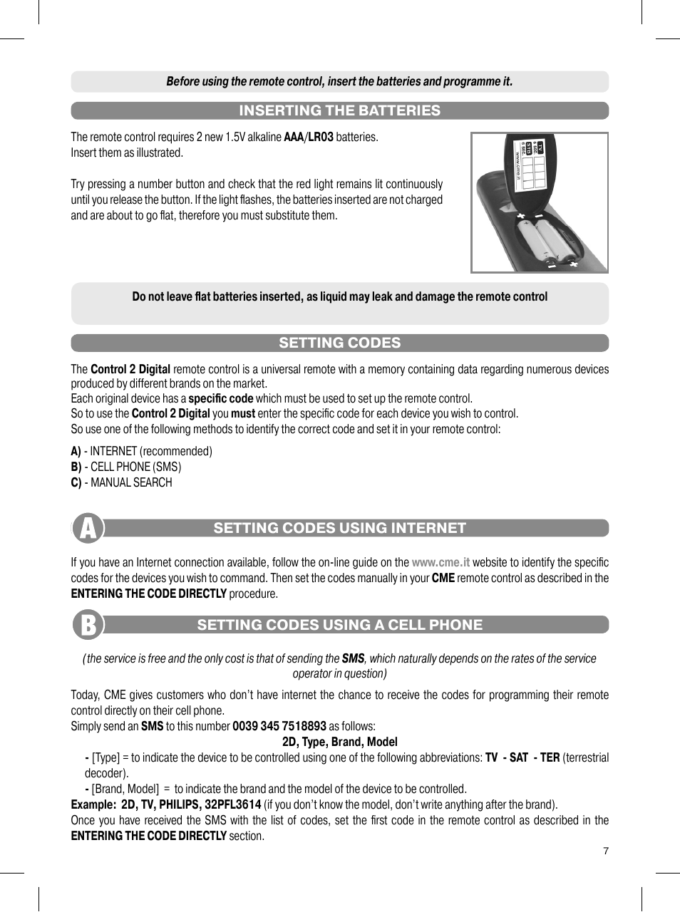 Meliconi Control 2 digital CME User Manual | Page 2 / 5