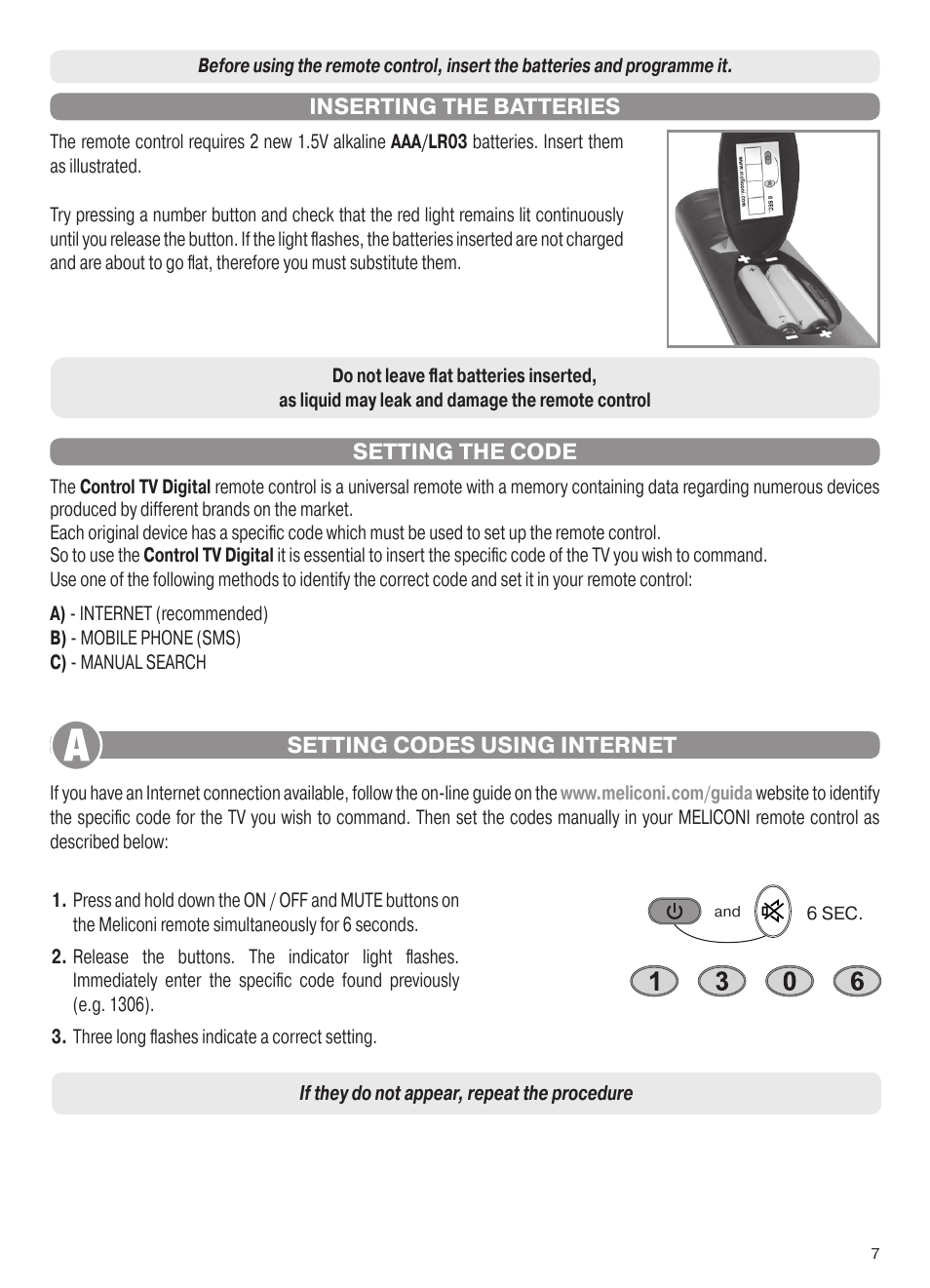 Meliconi Control TV Digital User Manual | Page 2 / 5