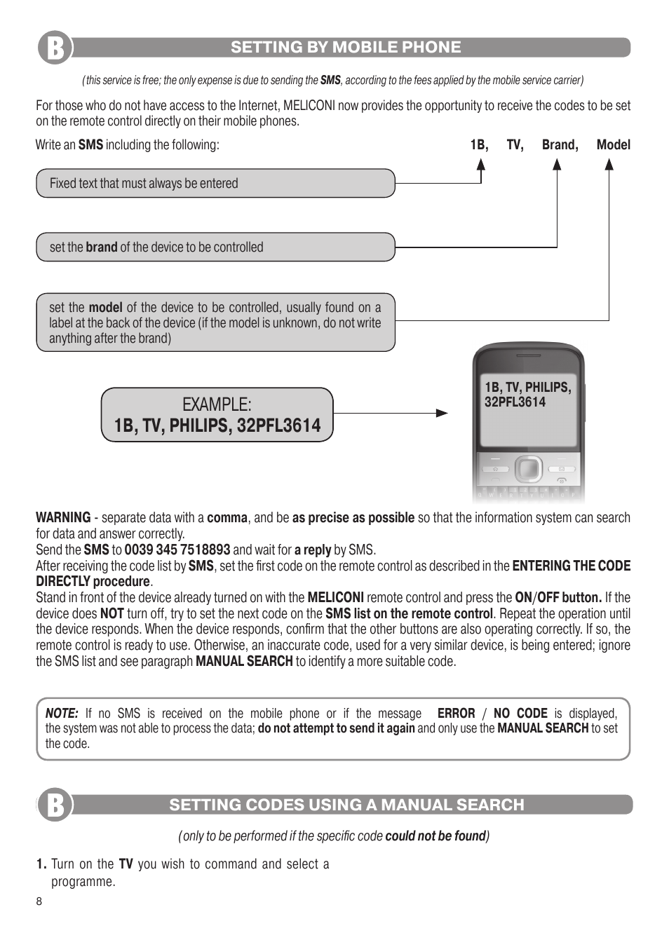 Meliconi Control TV Digital User Manual | Page 3 / 5