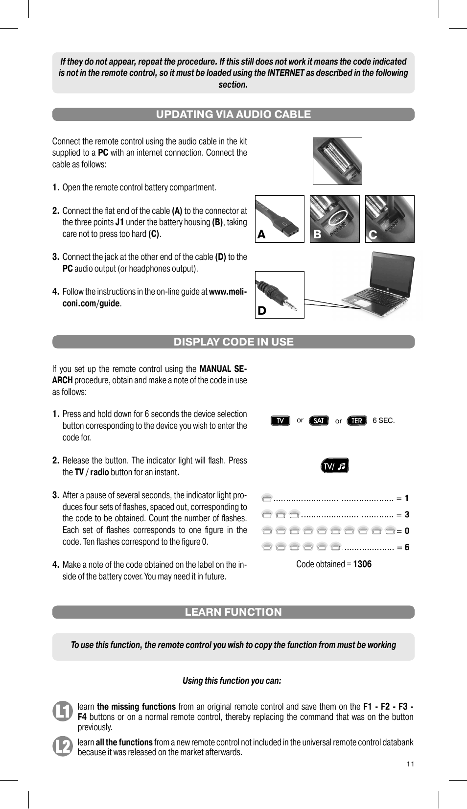 Ab c d | Meliconi Gumbody Facile 3 web User Manual | Page 4 / 7