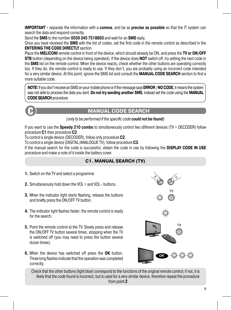 Meliconi Speedy 210 combo User Manual | Page 3 / 6