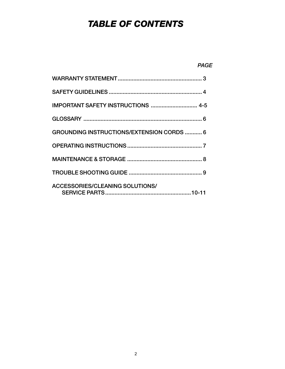 DeVillbiss Air Power Company W1217 User Manual | Page 2 / 12