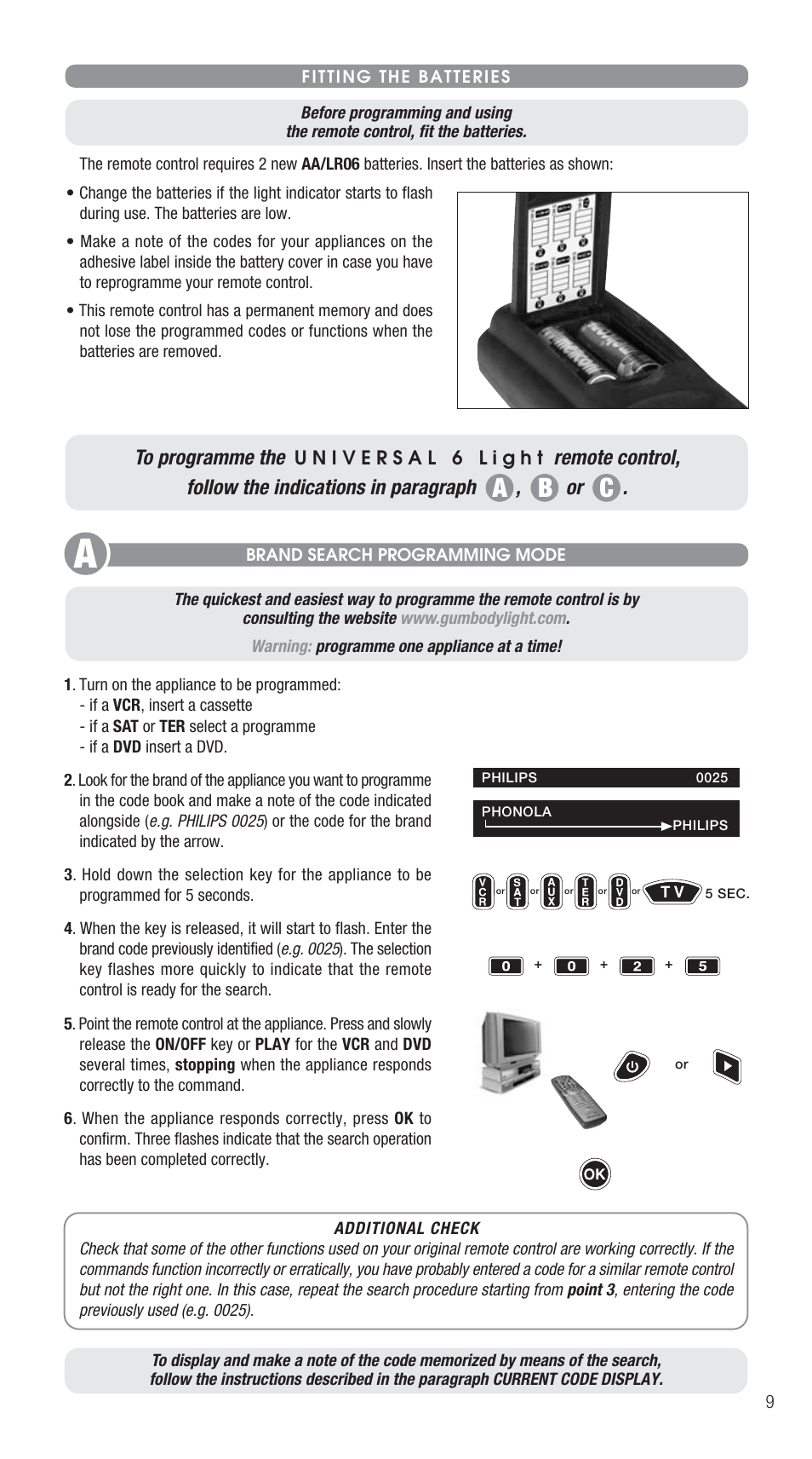 Meliconi Gumbody Universal 6 Light User Manual | Page 2 / 7