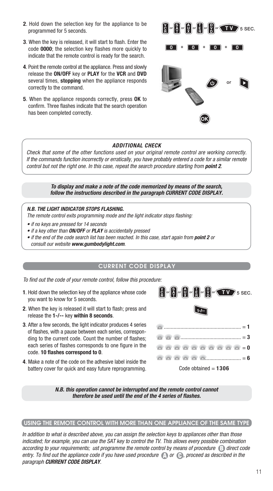 Ba c | Meliconi Gumbody Universal 6 Light User Manual | Page 4 / 7