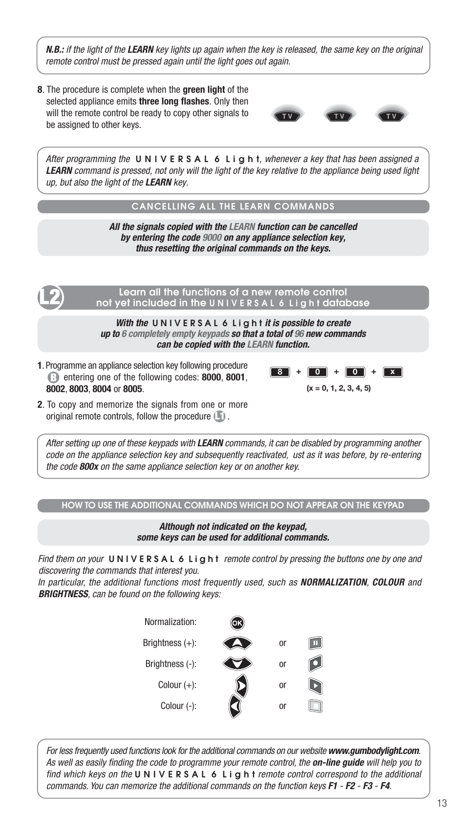 Meliconi Gumbody Universal 6 Light User Manual | Page 6 / 7