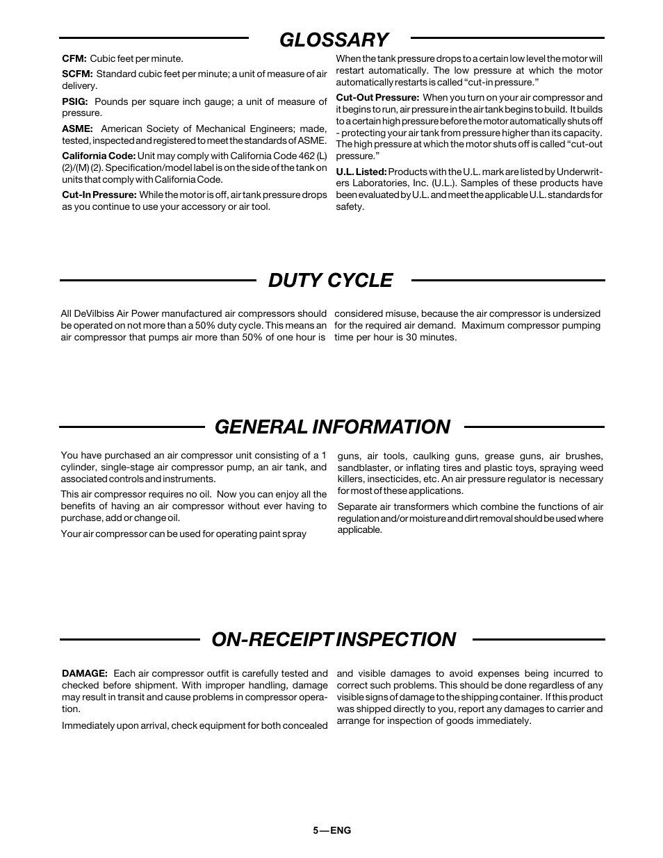 DeVillbiss Air Power Company 38301-9615 User Manual | Page 5 / 12