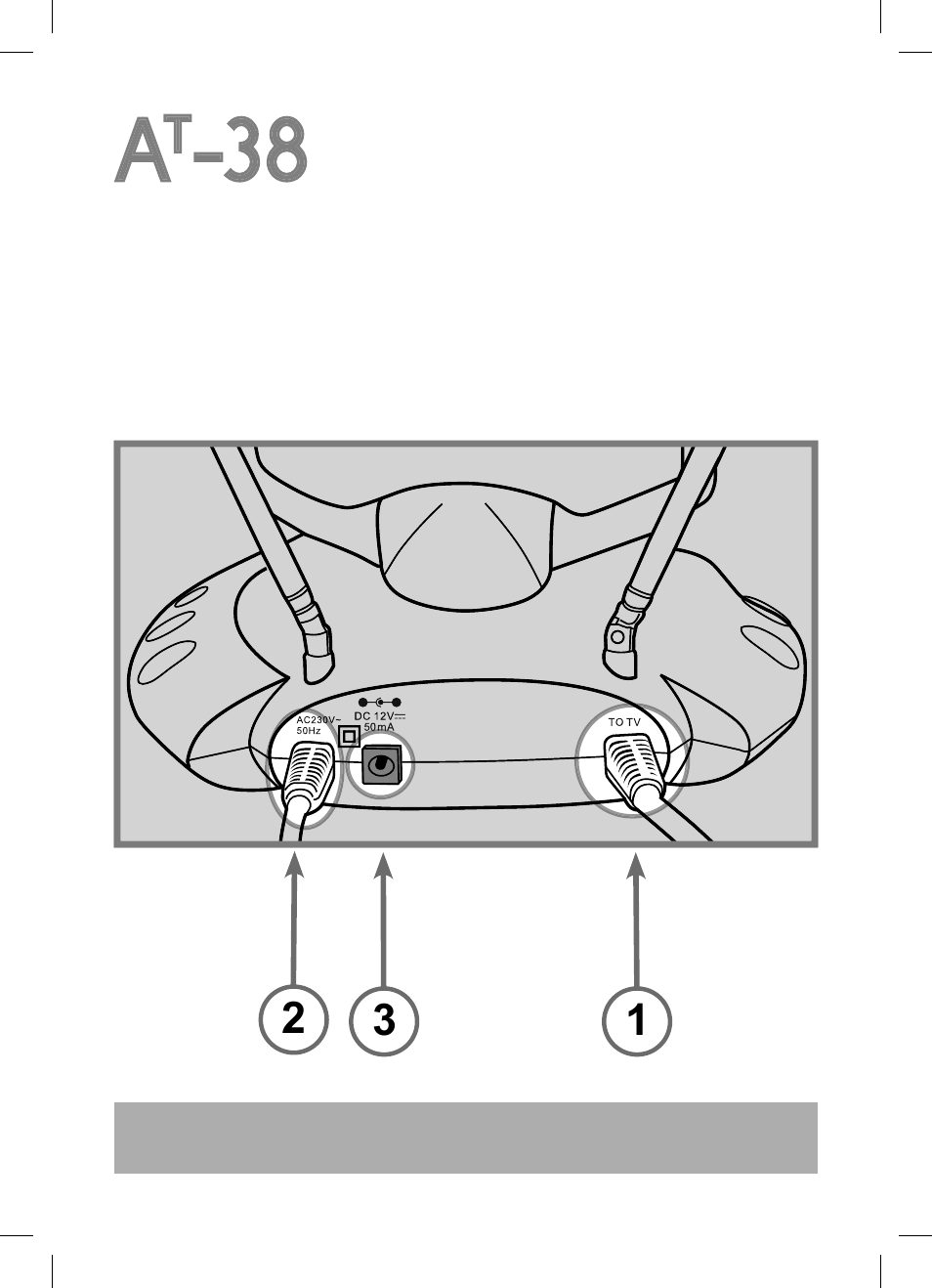 Meliconi AT38 LTE User Manual | 3 pages