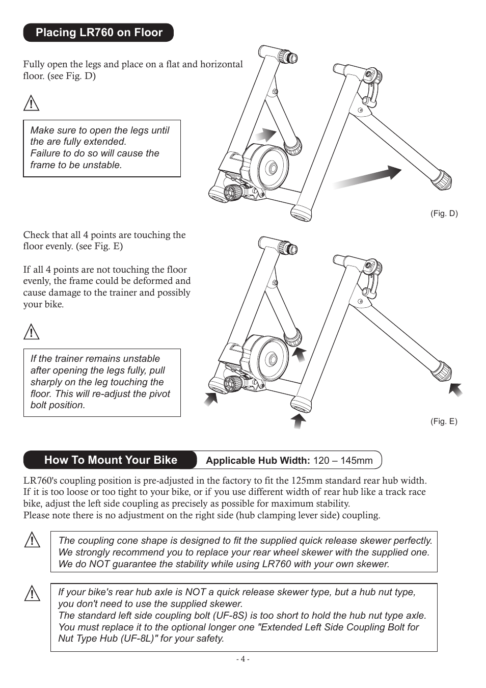 MINOURA LiveRide　LR760 User Manual | Page 4 / 8