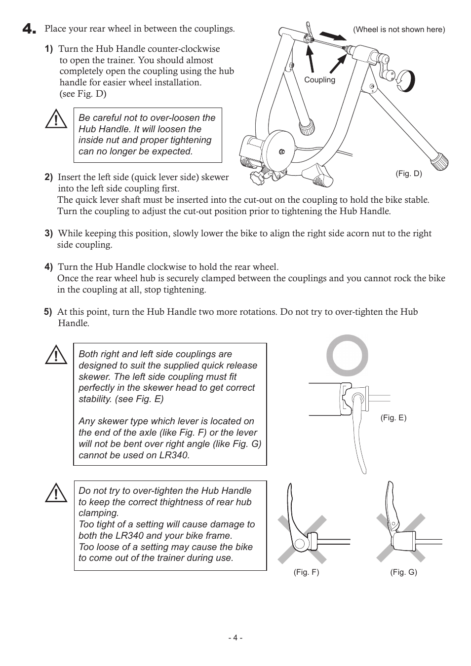 MINOURA LiveRide　LR340 User Manual | Page 4 / 8