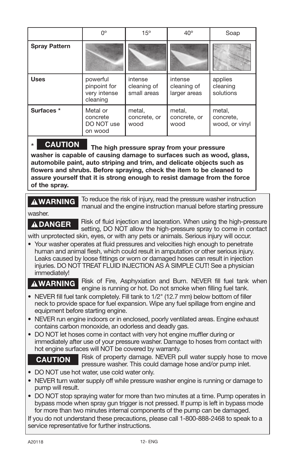 DeVillbiss Air Power Company Excell A20118 User Manual | Page 12 / 60