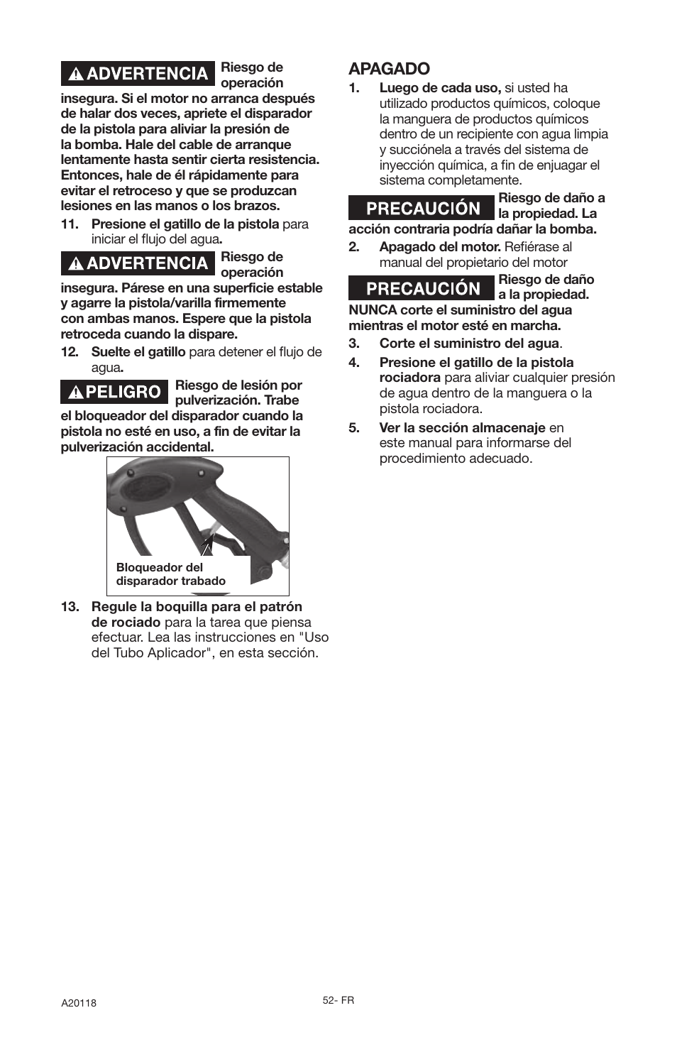 DeVillbiss Air Power Company Excell A20118 User Manual | Page 52 / 60