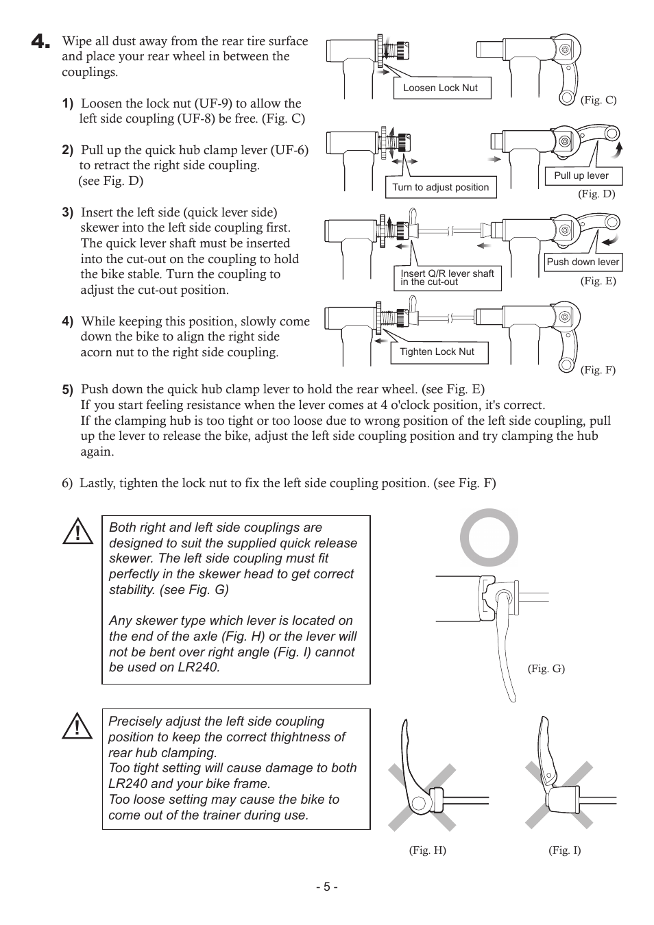 MINOURA LiveRide　LR240 User Manual | Page 5 / 8