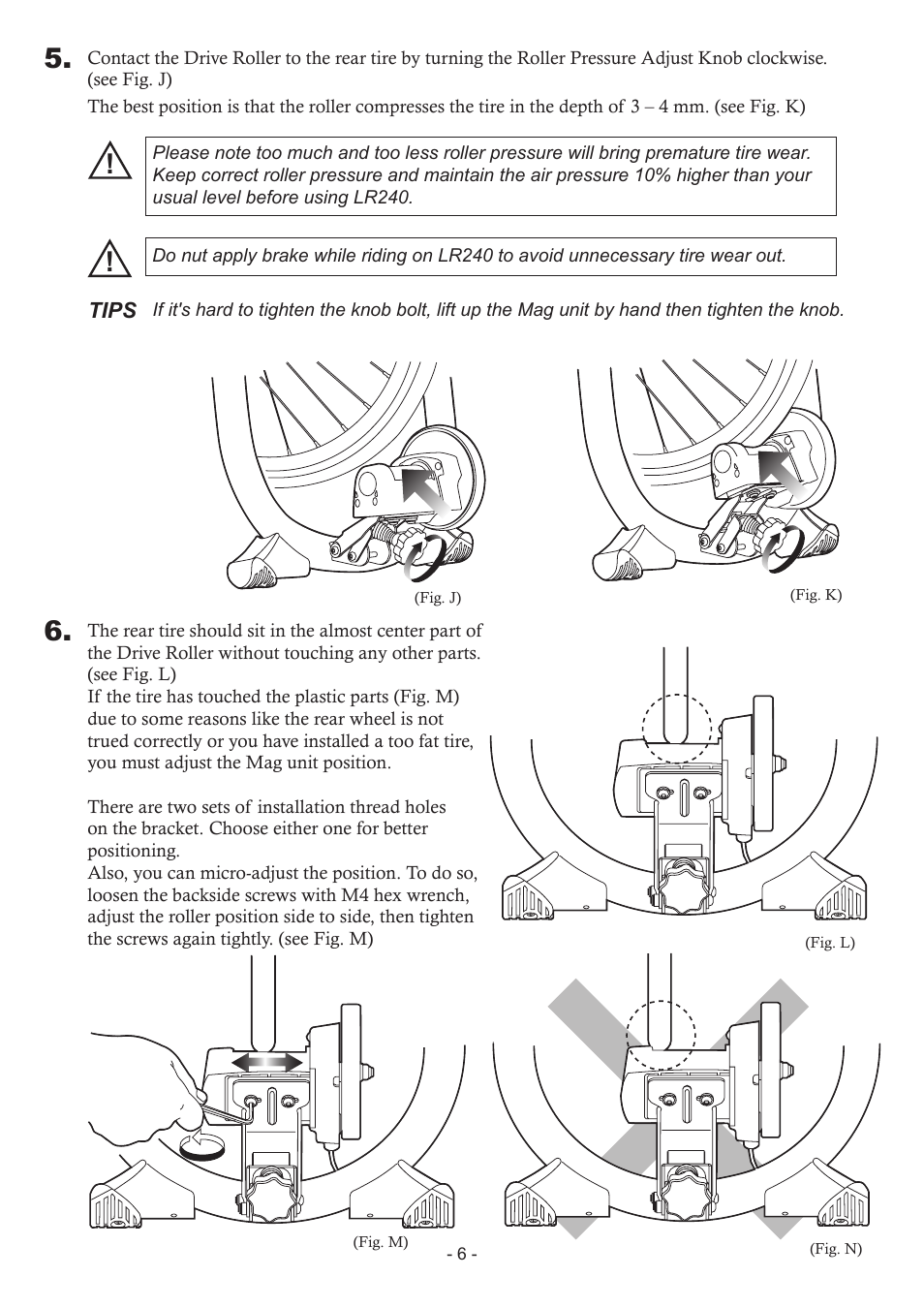 MINOURA LiveRide　LR240 User Manual | Page 6 / 8