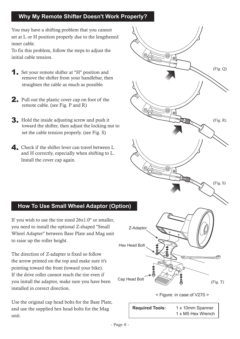 MINOURA B60-R / B60-D User Manual | Page 8 / 8