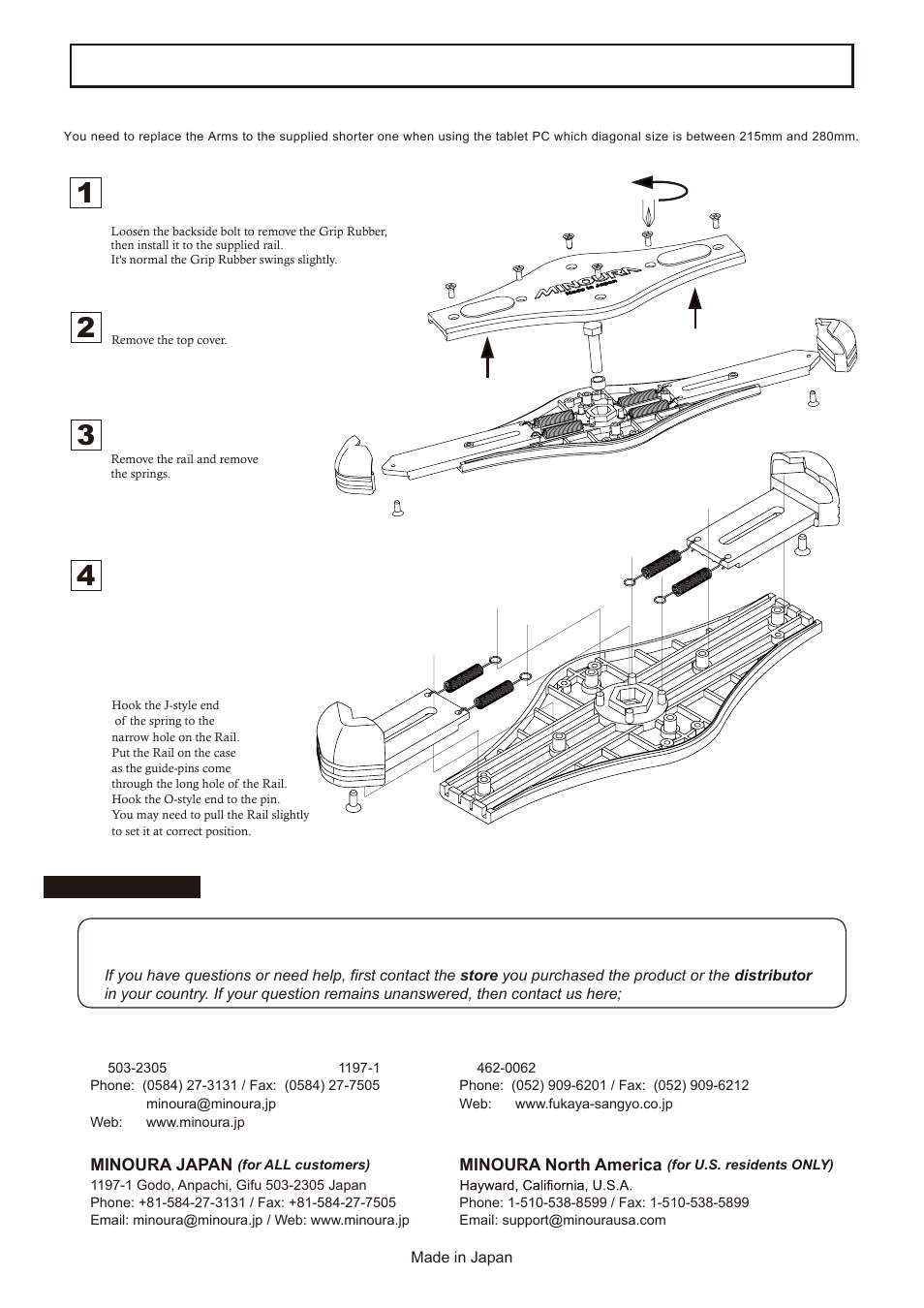 MINOURA Tablet Grip TPH-1 User Manual | Page 2 / 2