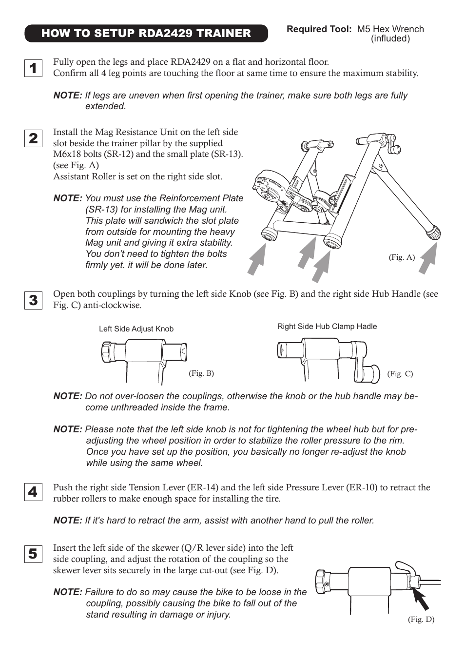 MINOURA RDA2429 User Manual | Page 4 / 8