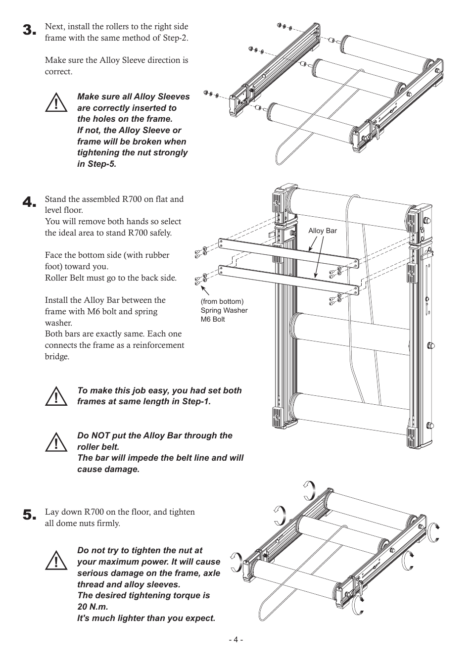 MINOURA LiveRoll R700 User Manual | Page 4 / 8