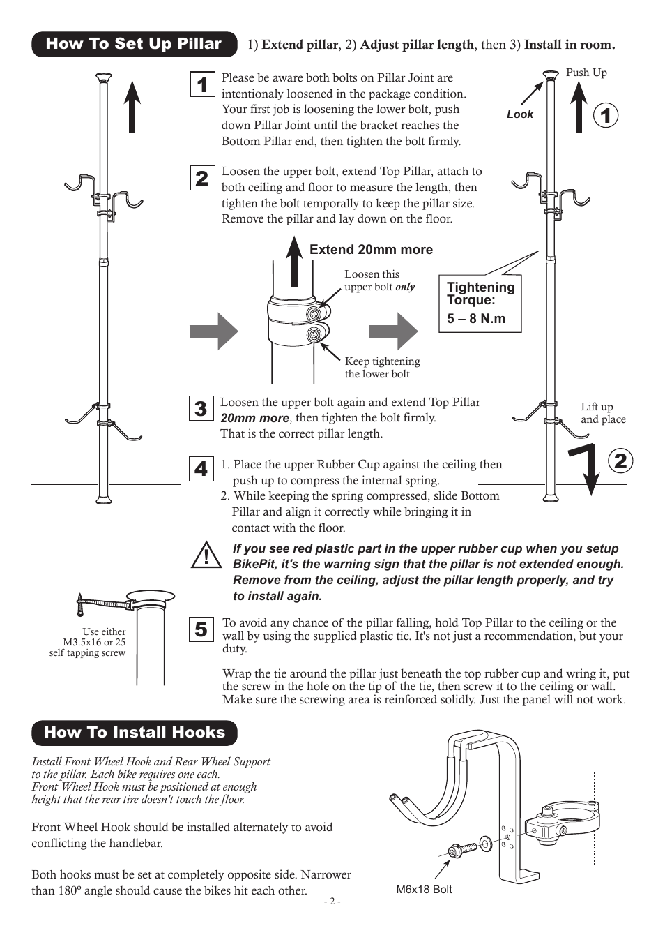MINOURA BikePit3 User Manual | Page 2 / 4