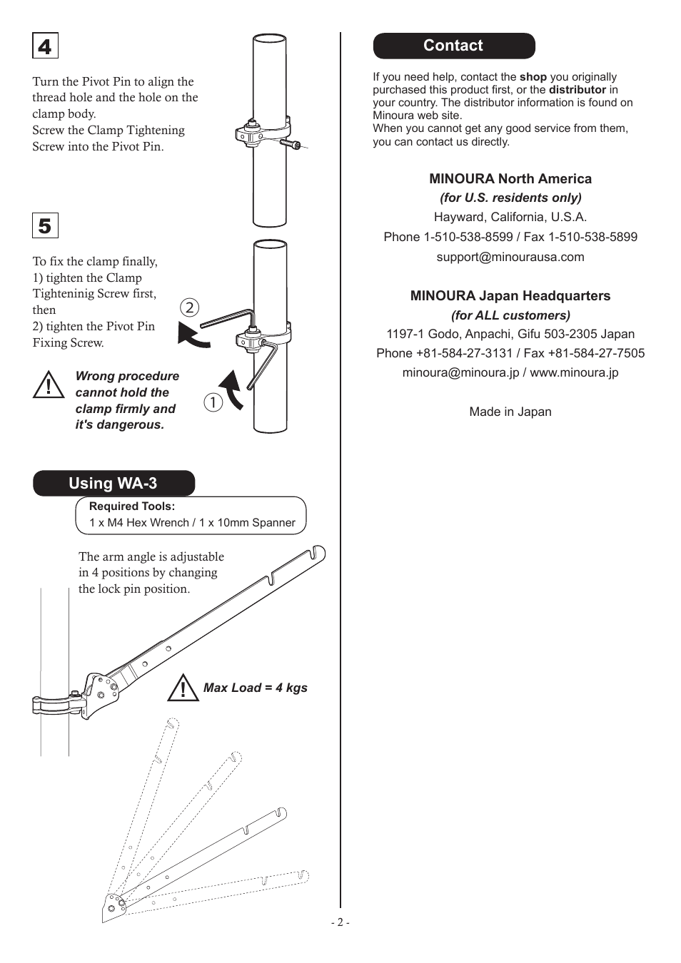MINOURA Wheel Display Attachment 3 User Manual | Page 2 / 2