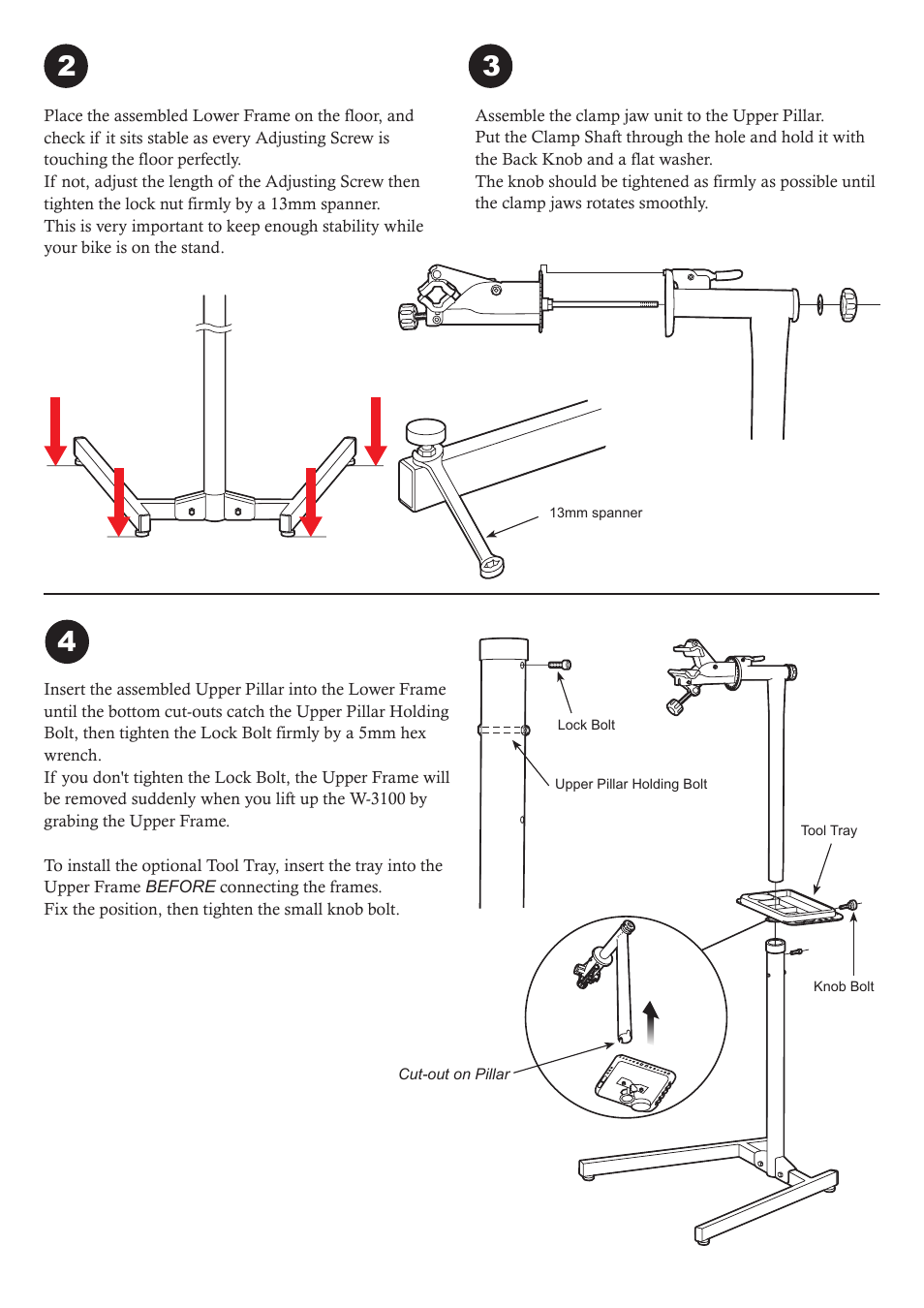 MINOURA W-3100 User Manual | Page 2 / 4
