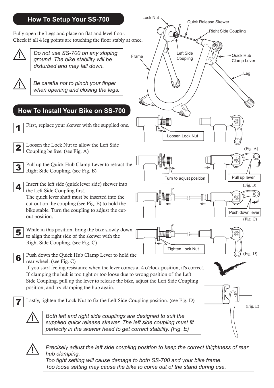 MINOURA SS-700 User Manual | Page 2 / 2