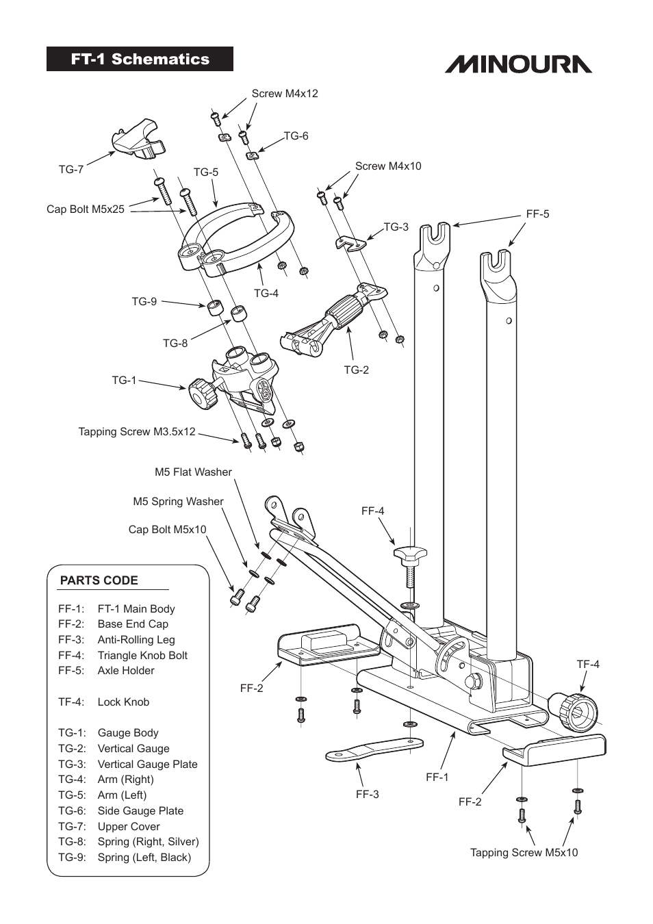 Ft-1 schematics | MINOURA FT-1 Combo User Manual | Page 8 / 10