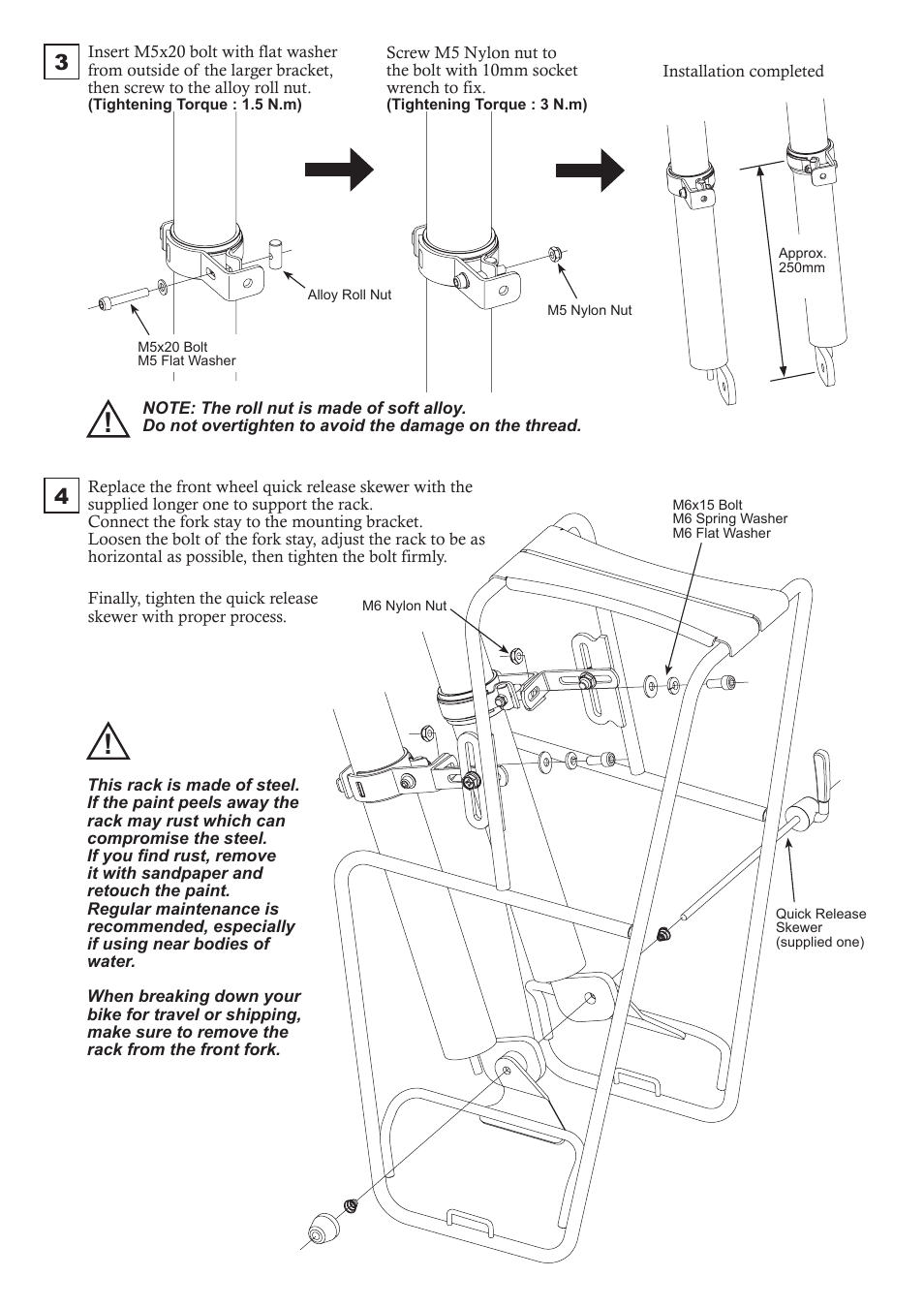 MINOURA MT-4000-SF User Manual | Page 3 / 3