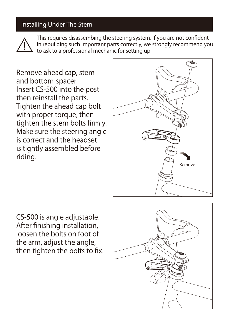 MINOURA CS-500 User Manual | Page 3 / 3