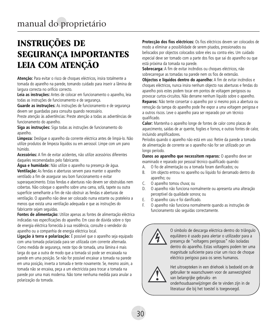 Mirage Nanosat® Prestige User Manual | Page 30 / 44