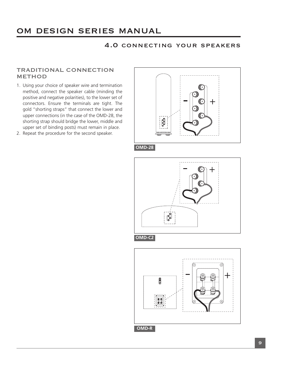 Om design series manual | Mirage OMD-28 User Manual | Page 11 / 19