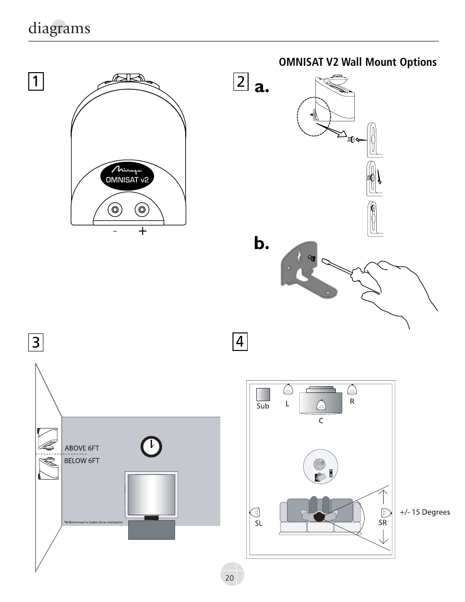 A. b | Mirage Omnisat® v2 FS User Manual | Page 20 / 24