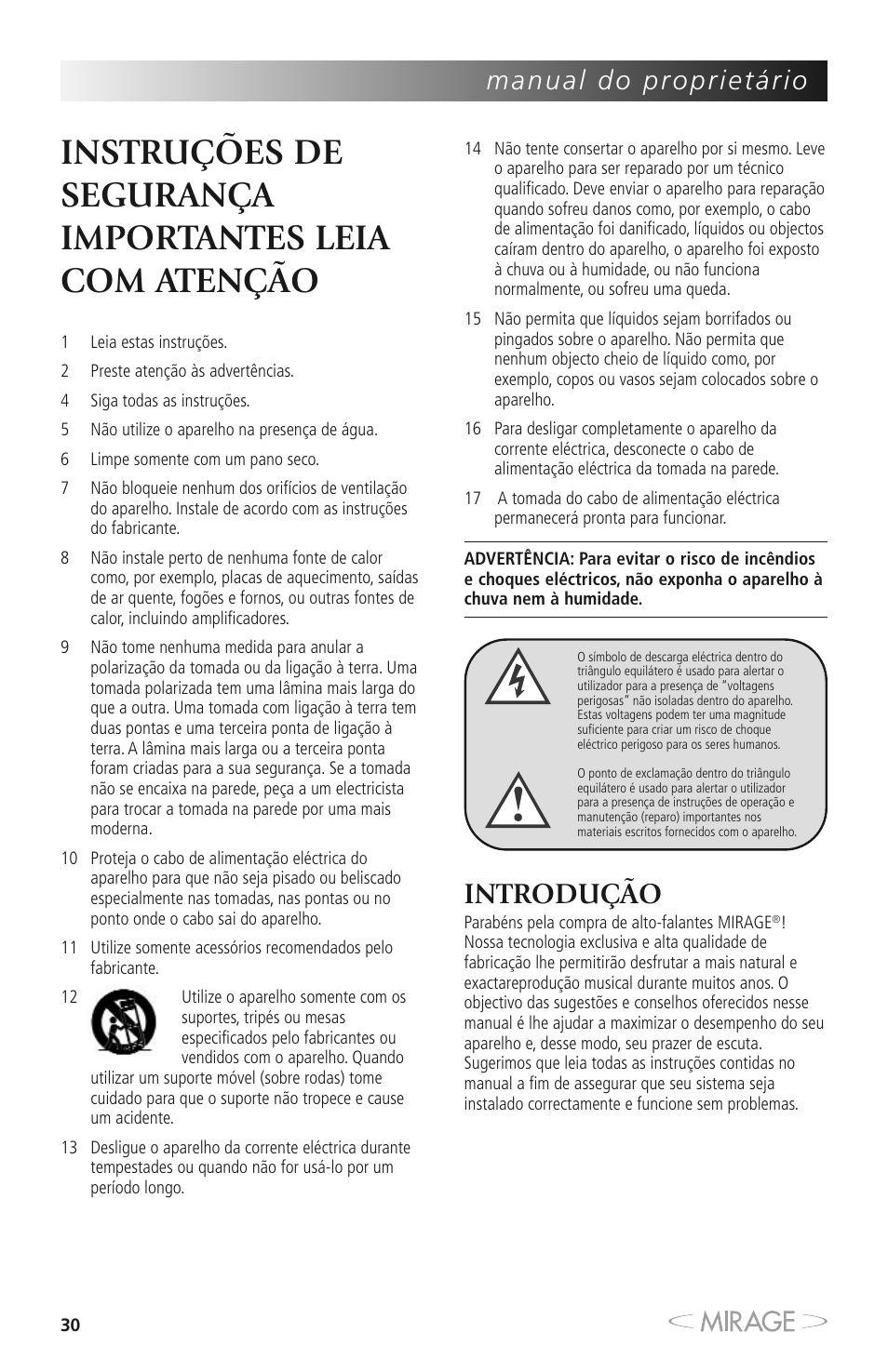 Introdução | Mirage MM-8 User Manual | Page 30 / 44