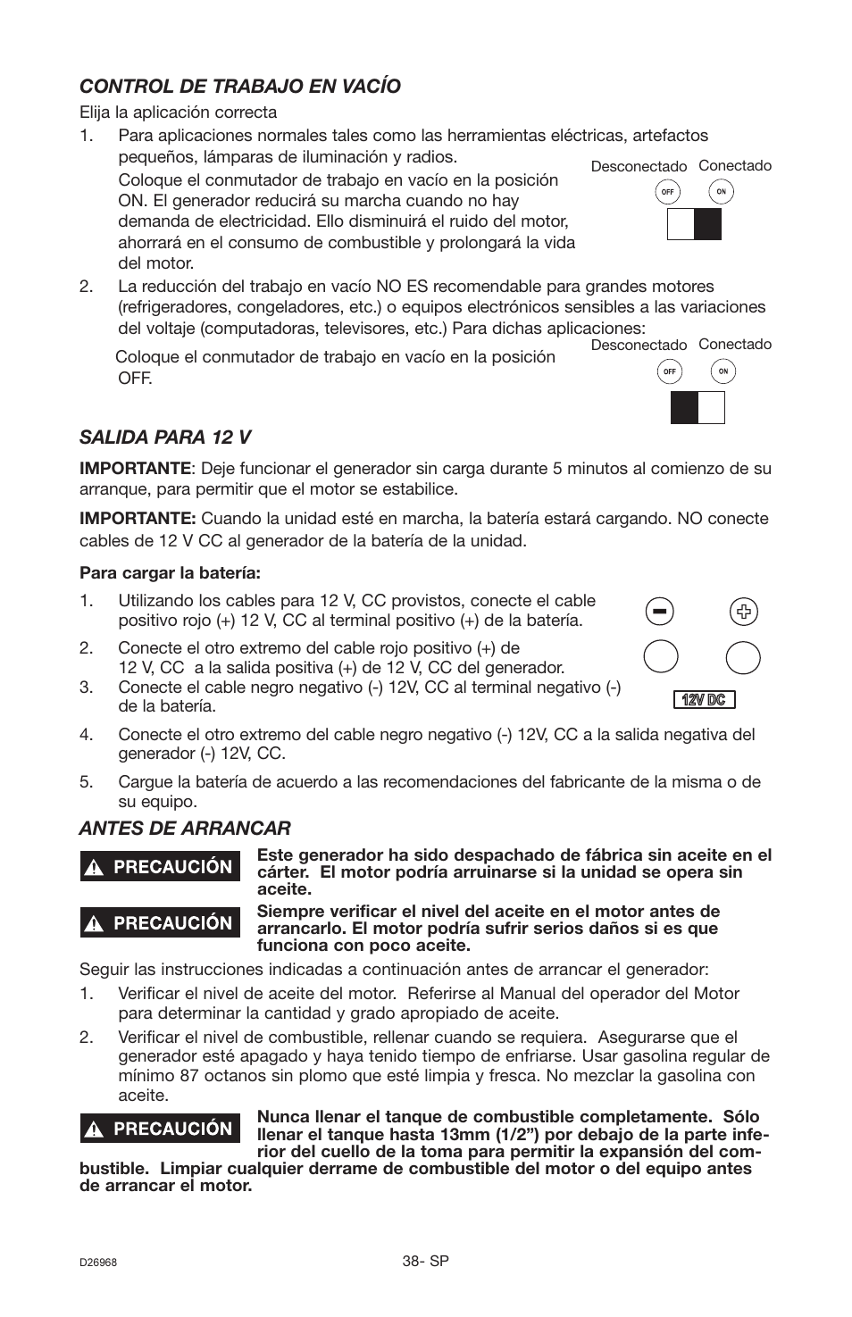 DeVillbiss Air Power Company D26968 User Manual | Page 38 / 72