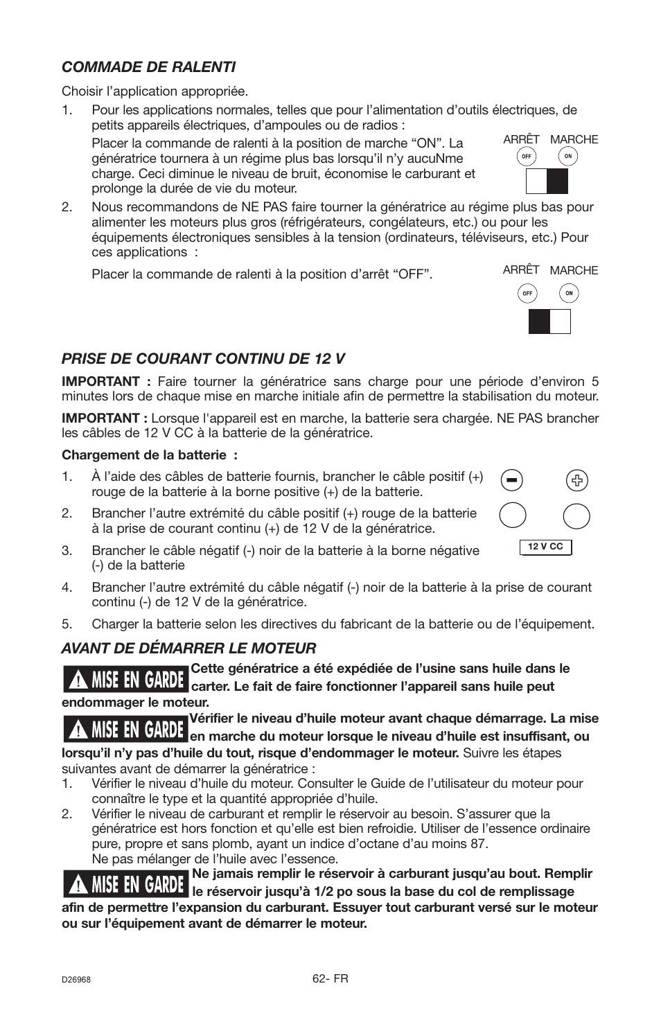 DeVillbiss Air Power Company D26968 User Manual | Page 62 / 72