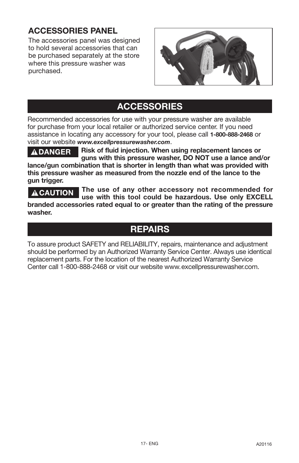 DeVillbiss Air Power Company Excell XC2600 User Manual | Page 17 / 60