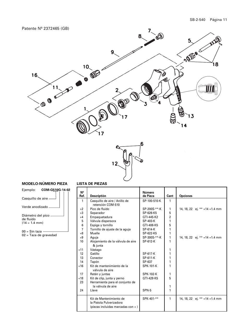 DeVillbiss Air Power Company SB-2-540 User Manual | Page 11 / 20