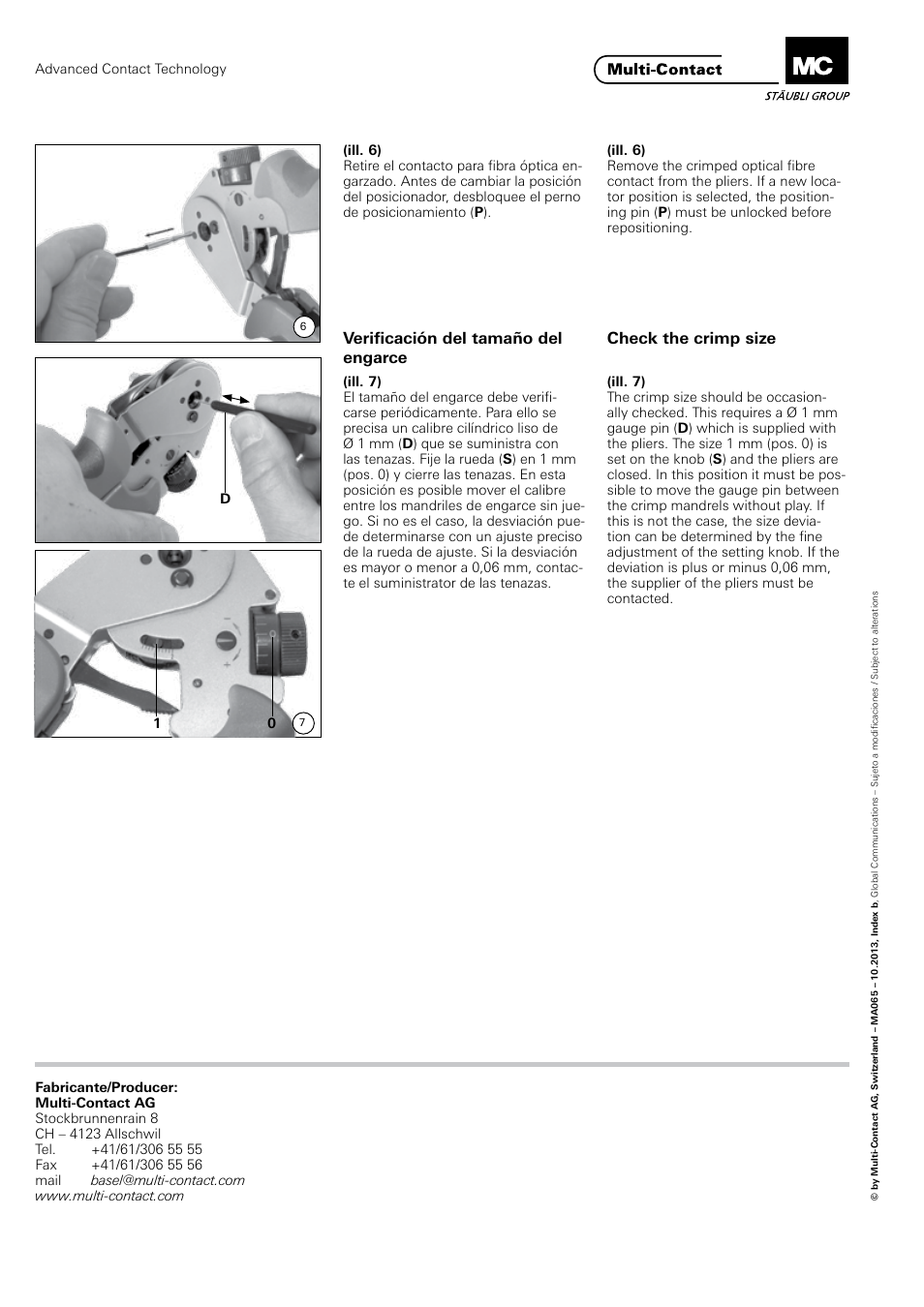 Multi-Contact MA065 User Manual | Page 3 / 3