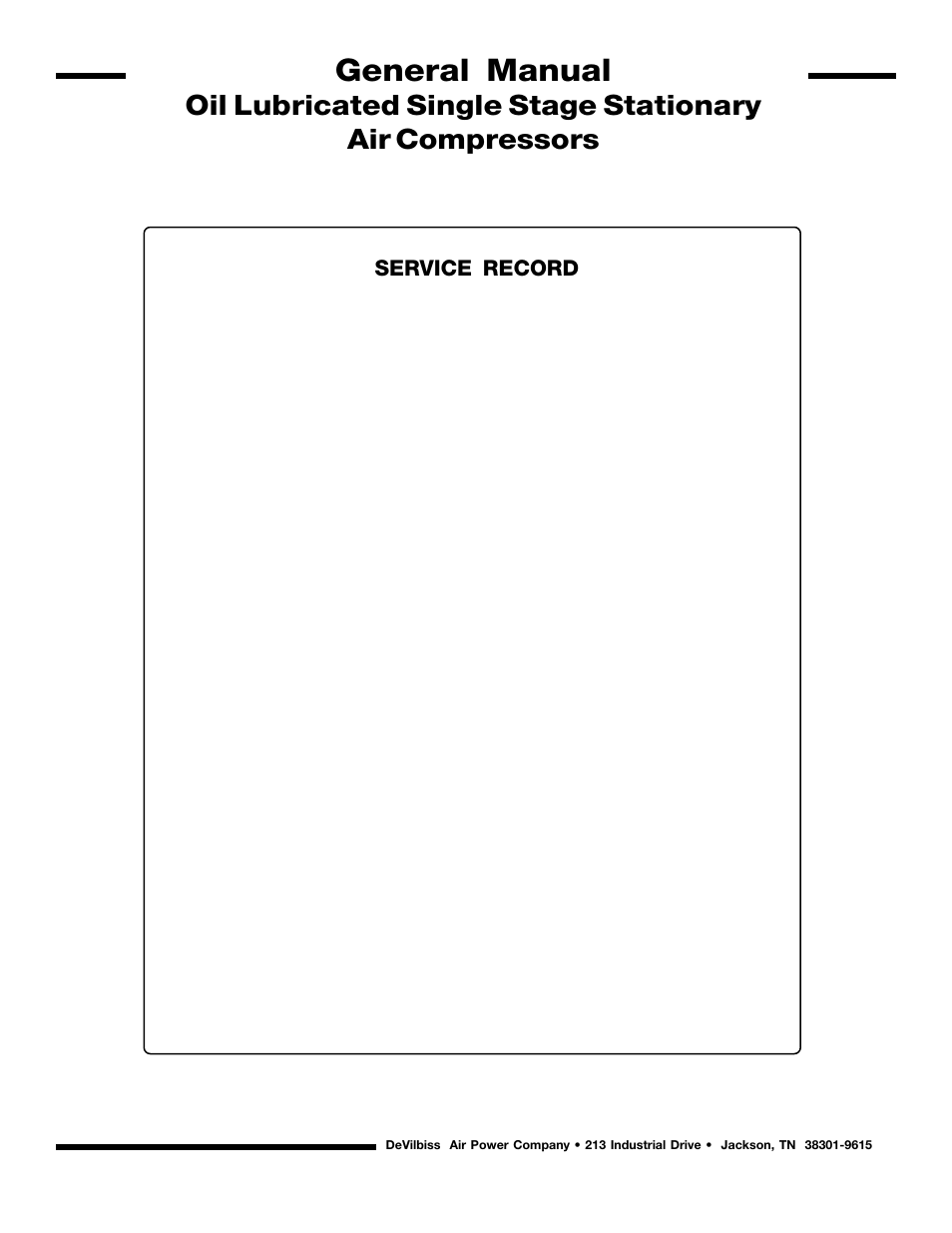 General manual | DeVilbiss MG5-OLSTAT-3A User Manual | Page 16 / 16