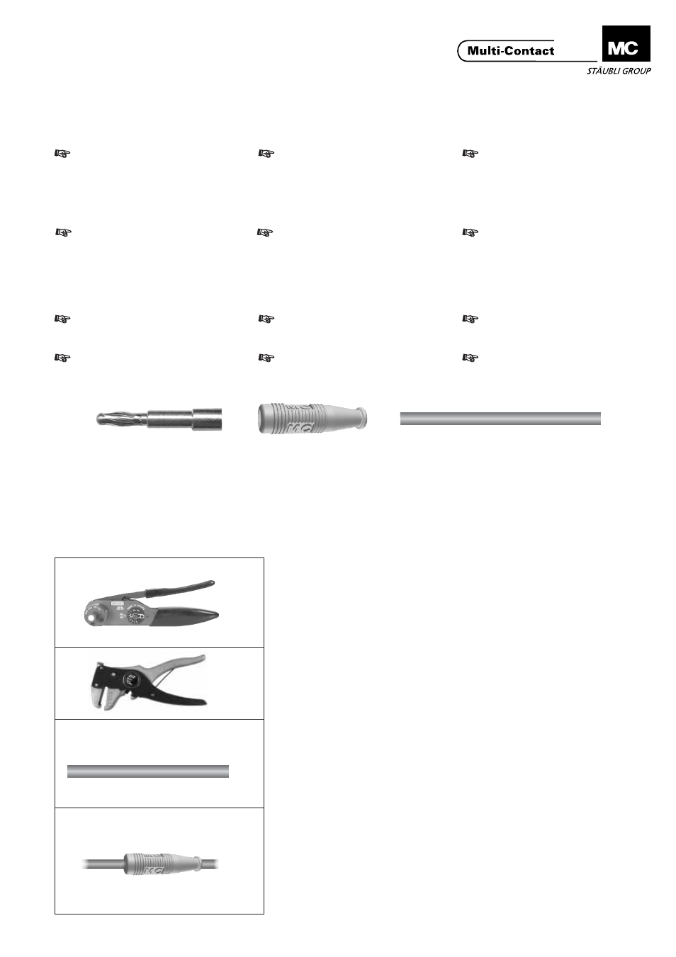 Multi-Contact MA163 User Manual | 2 pages