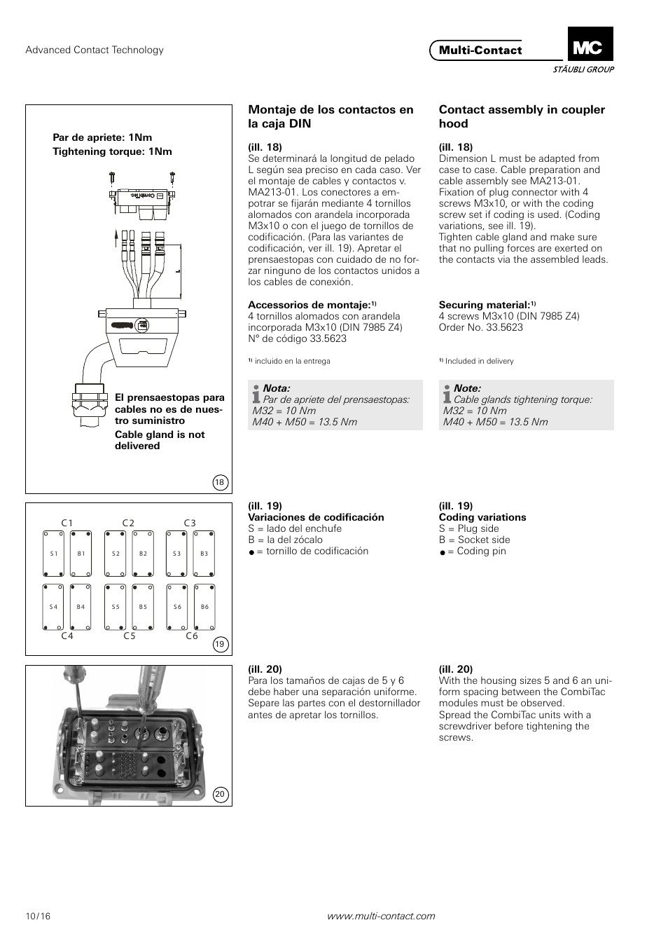 Multi-Contact MA213 User Manual | Page 10 / 16